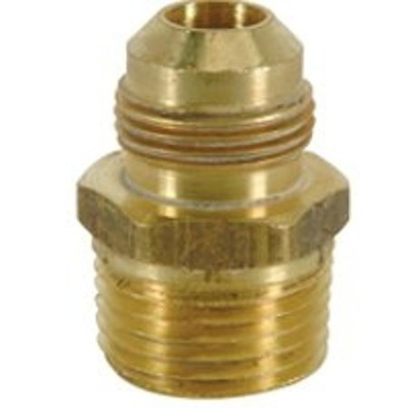 BRASSCRAFT 293M Series Flare Male Adapter, 38 in, OD Tube x MIP, Brass, Rough FRC11-6